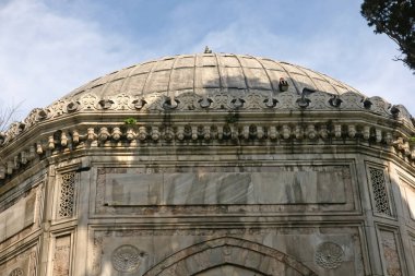 İstanbul, Türkiye 'de Kanuni Sultan Süleyman' ın Mezarı.