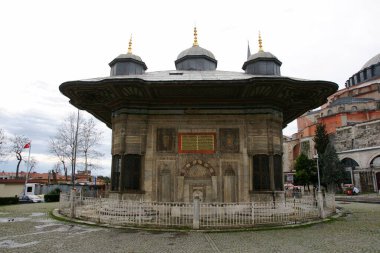 Tarihi Osmanlı Çeşmesi İstanbul, Türkiye 'de.