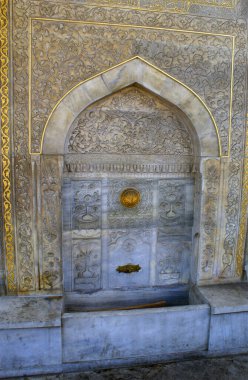 Tarihi Osmanlı Çeşmesi İstanbul, Türkiye 'de.