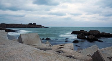 İstanbul, Türkiye 'deki Rumeli Feneri Şatosu.