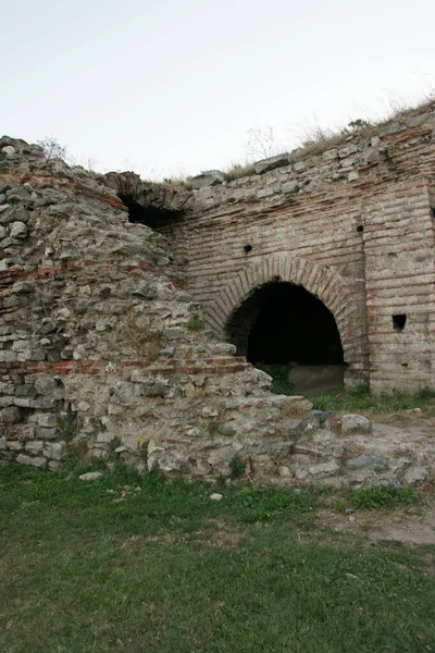 Antike Byzantinische Mauern Istanbul Türkei — Stockfoto