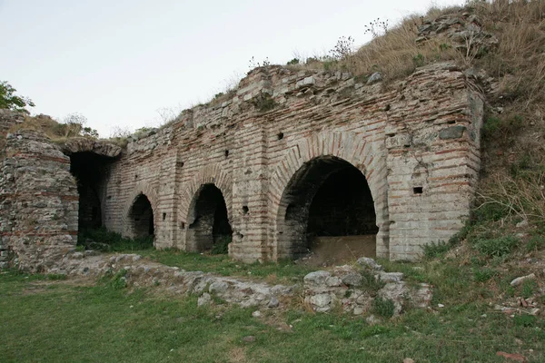 Antik Bizans duvarları, Istanbul, Türkiye.