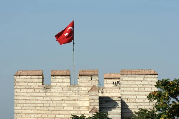 イスタンブール トルコの古代ビザンチン時代の城壁 — ストック写真