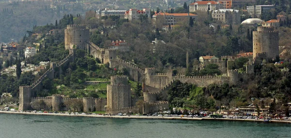 Rumeli Fortress Walls Located Istanbul Turkey Were Built 1452 Built — Stock Photo, Image