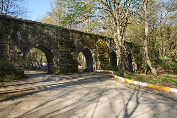 Aqueduto Histórico Ayvat Istambul Turquia — Fotografia de Stock