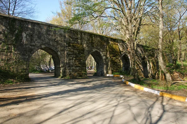 Aqueduto Histórico Ayvat Istambul Turquia — Fotografia de Stock