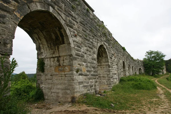 Das Aquädukt Von Egri Istanbul Wurde Jahrhundert Von Mimar Sinan — Stockfoto
