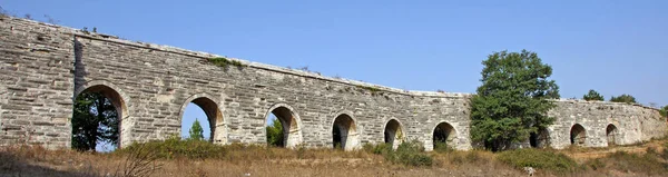 Situé Istanbul Turquie Aqueduc Egri Été Construit Par Mimar Sinan — Photo