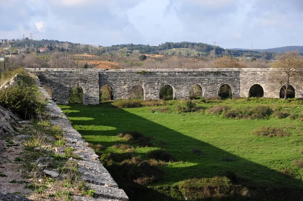 Located Istanbul Turkey Egri Aqueduct Built Mimar Sinan 16Th Century — Stock Photo, Image