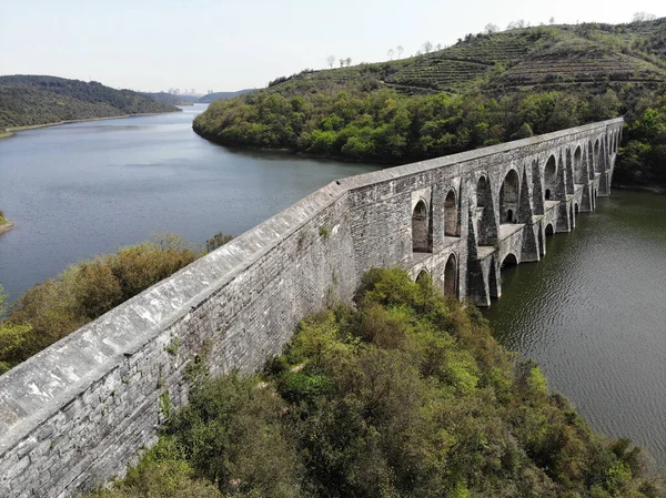 Localizado Istambul Turquia Aqueduto Maglova Foi Construído Por Mimar Sinan — Fotografia de Stock
