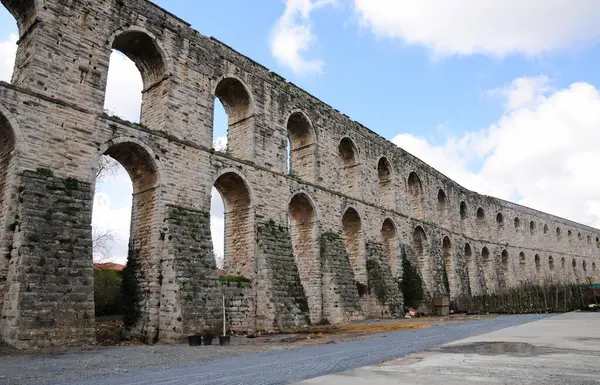 Isztambulban Törökországban Található Uzun Aqueduct Amit Mimar Sinan Épített Században — Stock Fotó