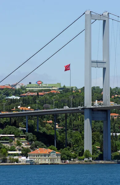 Puente Del Bósforo Uno Los Puentes Sobre Bósforo Estambul Turquía — Foto de Stock