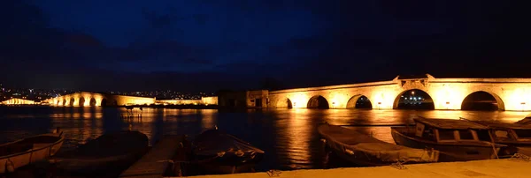 Kanuni Sultan Suleyman Bridge Situé Buyukcekmece Turquie Été Construit Par — Photo