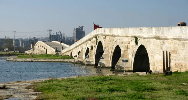 Ponte Kanuni Sultan Suleyman Localizada Buyukcekmece Turquia Foi Construída Por — Fotografia de Stock