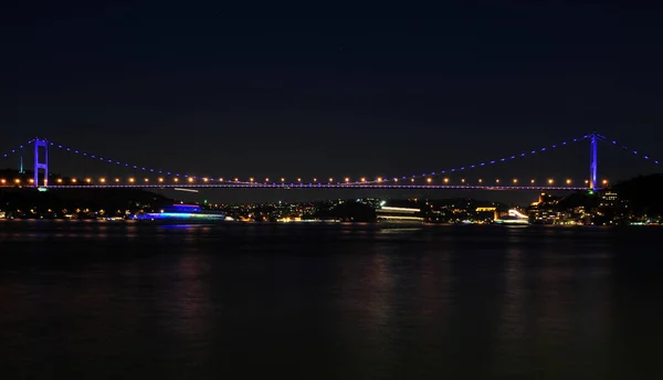 Мост Фатих Султан Мехмет Стамбуле Турция — стоковое фото