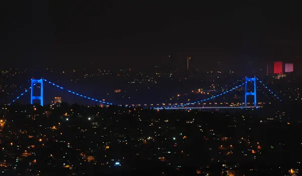 Fatih Sultan Mehmet Bridge Istanbul Turkey — Stock Photo, Image