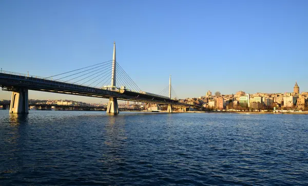 Yavuz Sultan Selim Bridge Położony Stambule Turcja Został Zbudowany 2016 — Zdjęcie stockowe