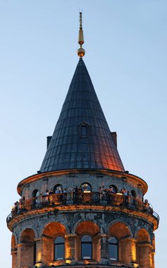 İstanbul, Türkiye 'deki Galata Kulesi.