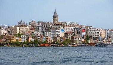 İstanbul, Türkiye 'deki Galata Kulesi.