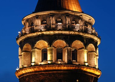 İstanbul, Türkiye 'deki Galata Kulesi.