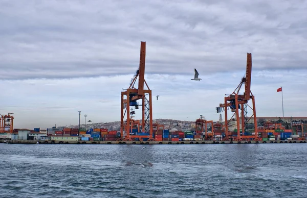 Λιμάνι Χαϊδαρπάσα Στην Ιστανμπούλ Τουρκία — Φωτογραφία Αρχείου