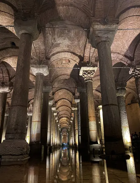 Basílica Cisterna Está Istambul Turquia — Fotografia de Stock