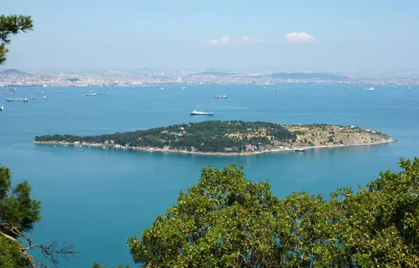 Uitzicht Vanaf Eilanden Istanbul — Stockfoto