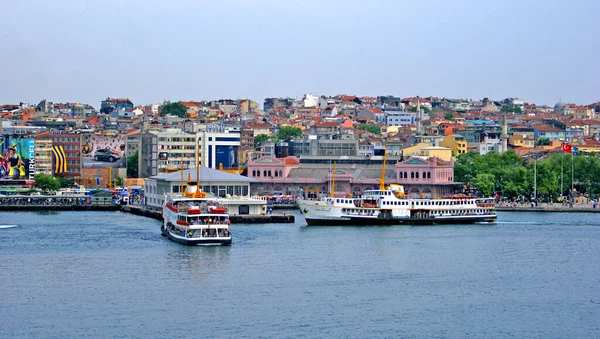 Une Vue Sur Navire Depuis Istanbul Turquie — Photo