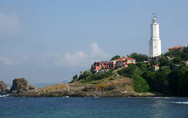 Türkiye 'nin Rumeli Feneri kentinin manzarası