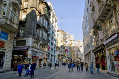 İstanbul, İstiklal Caddesi manzaralı.