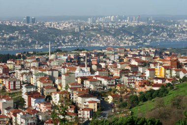 Türkiye 'nin Camlica Tepesi manzaralı