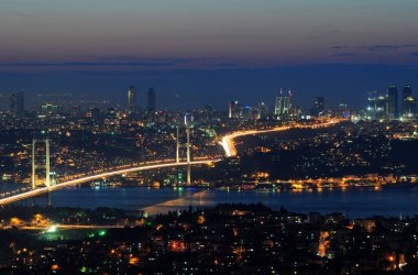 Türkiye 'nin Camlica Tepesi manzaralı