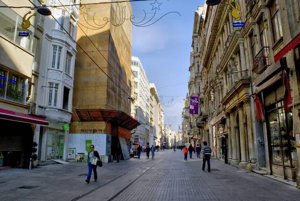 Una Vista Istiklal Street Istanbul — Foto Stock