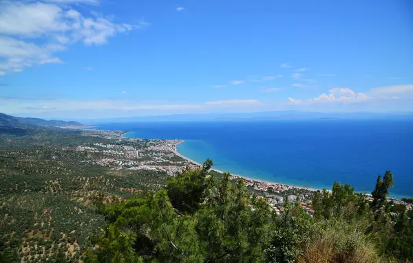 Utsikt Från Altinoluk Stad Ett Semesterområde Balikesir Turkiet — Stockfoto