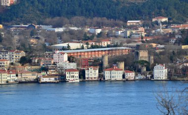 Türkiye 'deki Boğaz manzarası.