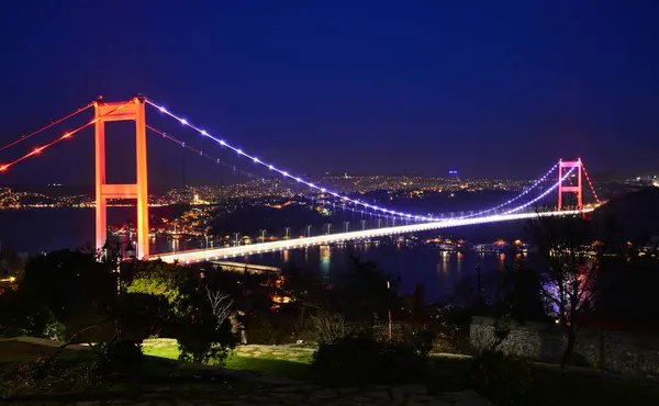 Pohled Bosporu Turecku — Stock fotografie