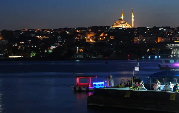 Stanbul Türkiye Den Gece Görüşü — Stok fotoğraf
