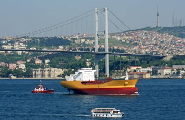 Türk Boğazı 'ndan gemi görünümü.