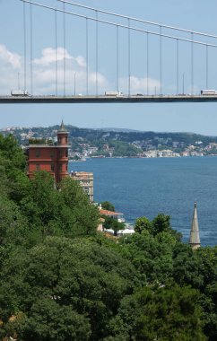 İstanbul 'daki Rumeli Kalesi manzaralı