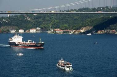 Türkiye 'nin İstanbul kentindeki Rumeli Kalesinden manzara