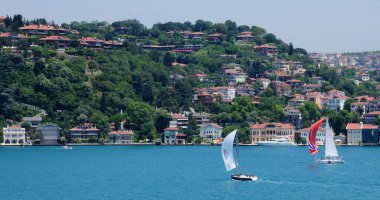 Türkiye 'nin İstanbul kentindeki Rumeli Kalesinden manzara