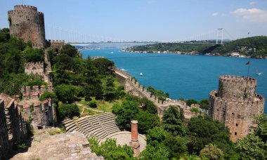 İstanbul, Türkiye 'de gökdelen manzarası