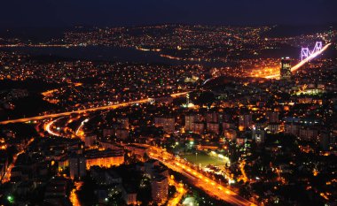 İstanbul, Türkiye 'de gökdelen manzarası