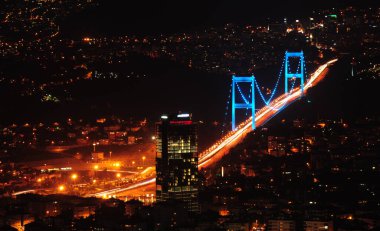 İstanbul, Türkiye 'de gökdelen manzarası