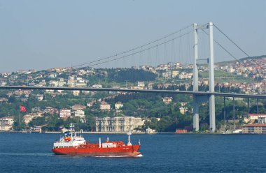 Türkiye 'nin Boğaz kentinden Görünüm.