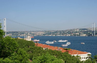 Türkiye 'nin Boğaz kentinden Görünüm.