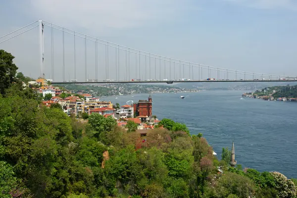 İstanbul 'daki Rumeli Kalesi manzaralı