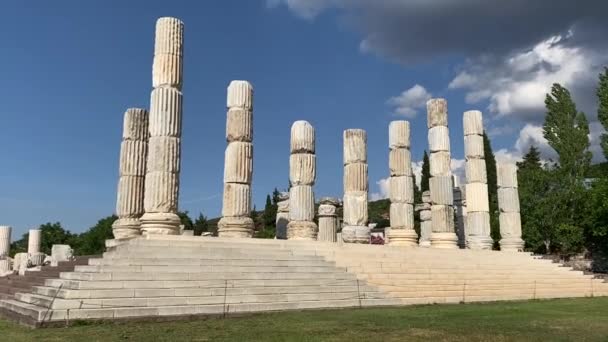 Απόλλων Σμινθείο Αρχαία Πόλη Που Βρίσκεται Στην Πόλη Canakkale Της — Αρχείο Βίντεο