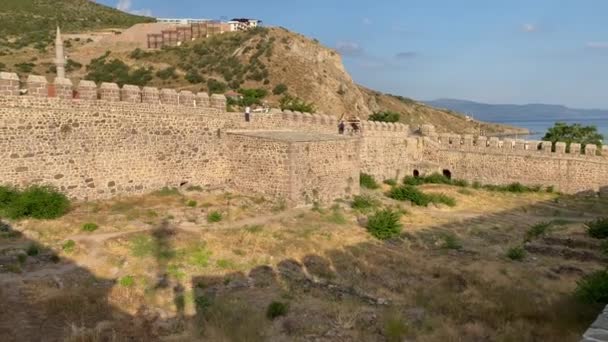 Babakale Der Westlichste Punkt Der Türkei Ist Eine Touristenstadt Mit — Stockvideo