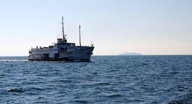 İstanbul, Türkiye 'den feribot manzaralı.